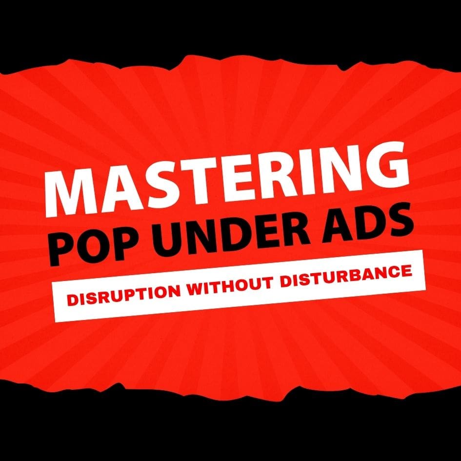 pop under advertising